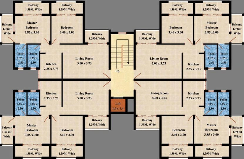 Floor Plan of Aditya Harmony in Thivim, Goa - Image 148273