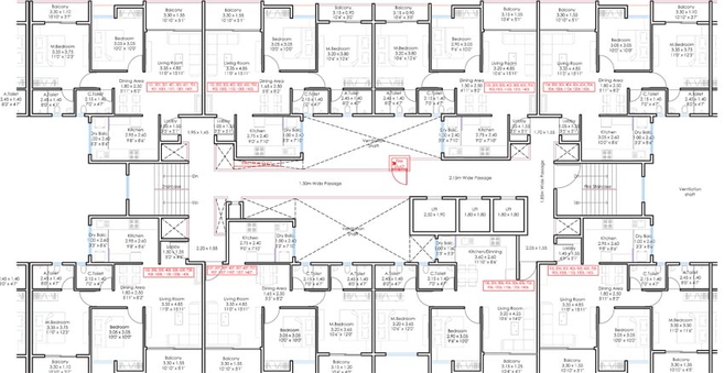 Floor Plan of GD 18 Magnitude in Punawale, Pune - Image 104636