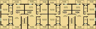 Floor Plan of Saldanha Marigold in Porvorim, Goa - Image 152380