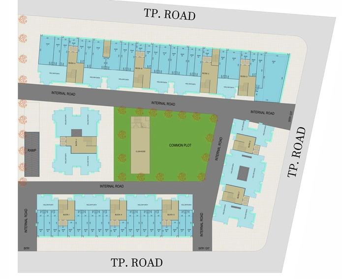 Master Plan of Swagat Glassglow in Sargasan, Gandhinagar - Image 104629