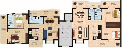 Floor Plan of Claramount Avenue in Porvorim, Goa - Image 163746