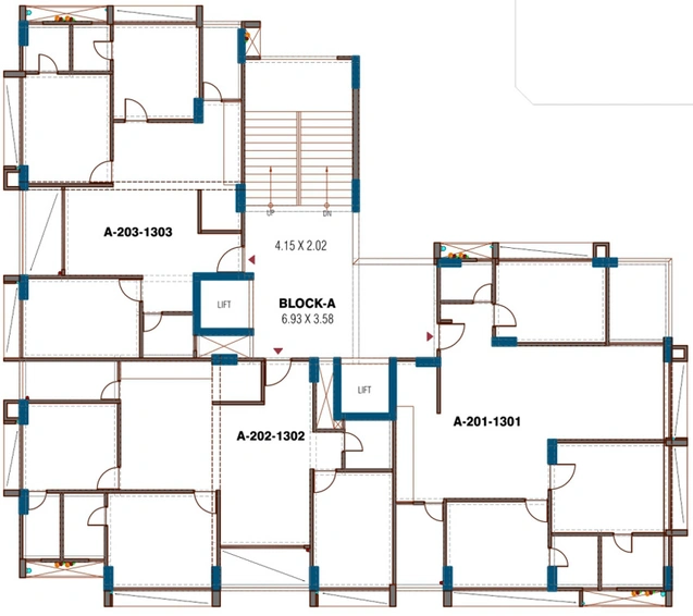 Floor Plan of Salient Balmukund Zest in Randesan, Gandhinagar - Image 105267