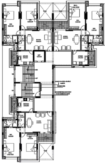 Floor Plan of Kayji Grandeur in Margao, Goa - Image 151097
