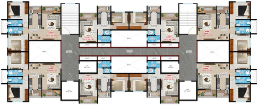 Floor Plan of Nakoda Castle Gate in Chikhali, Pune - Image 104676