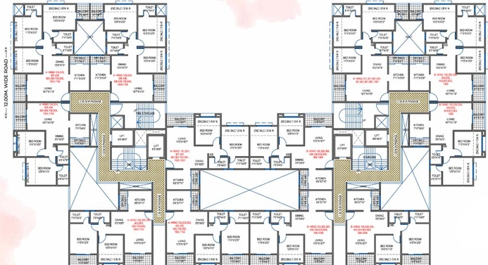 Floor Plan of Gobind Shree Ganesh Gracia in Kiwale, Pune - Image 105162
