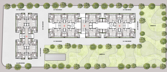 Master Plan of Harsiddh Beaufort Park in Adalaj, Gandhinagar - Image 105276