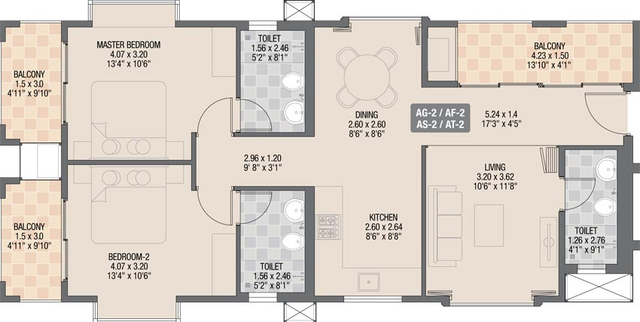 2 BHK Flat in Acron Candolim Manolita in Candolim, Goa - Image 809386