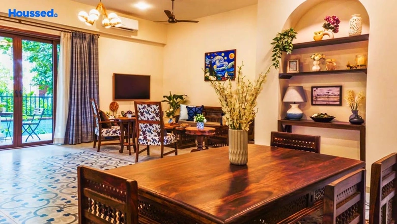 Living Room of Acron Edgewater Villas in Arpora, Goa - Image 162463