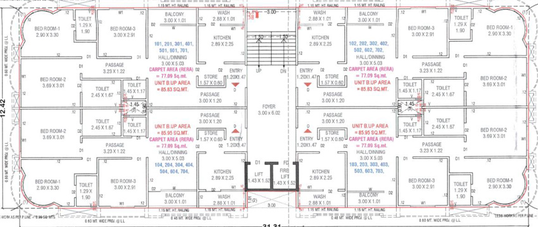 Floor Plan of Tej 34 in Vavol, Gandhinagar - Image 105282