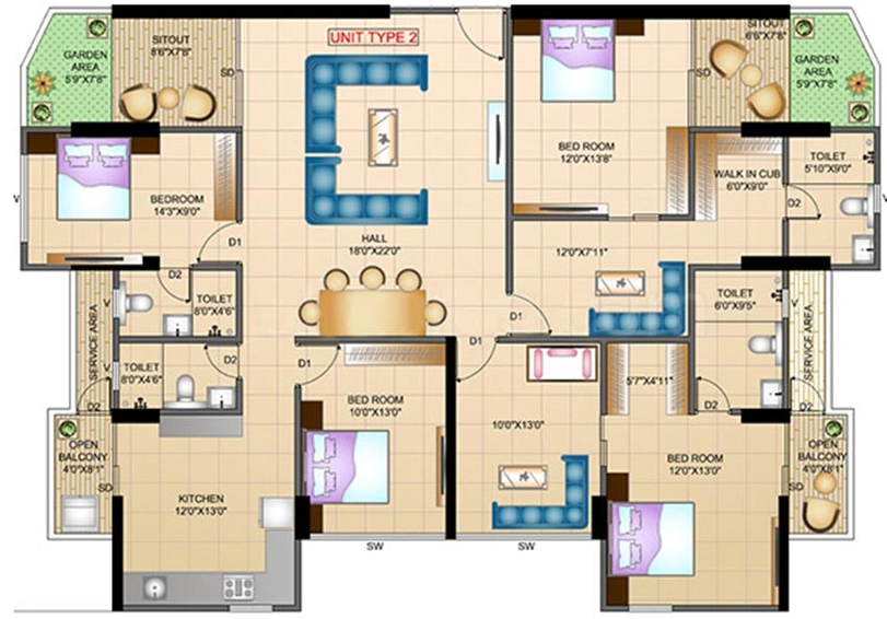 4 BHK Flat in Opulent Starlit in Koregaon Park, Pune - Image 841141