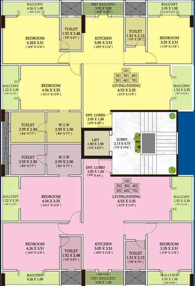 Floor Plan of Bafna Arisha in Mohammed Wadi, Pune - Image 105314