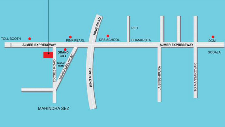 Location of Manglam Dwarika in Ajmer Road, Jaipur - Image 170817
