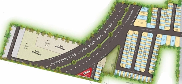 Master Plan of Manglam Dwarika in Ajmer Road, Jaipur - Image 170819