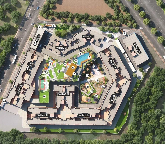 Master Plan of Basil Maximus in Punawale, Pune - Image 105510