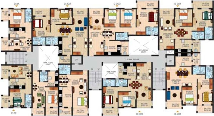 Floor Plan of Sre Supreme Colmorod Central in Margao, Goa - Image 161806