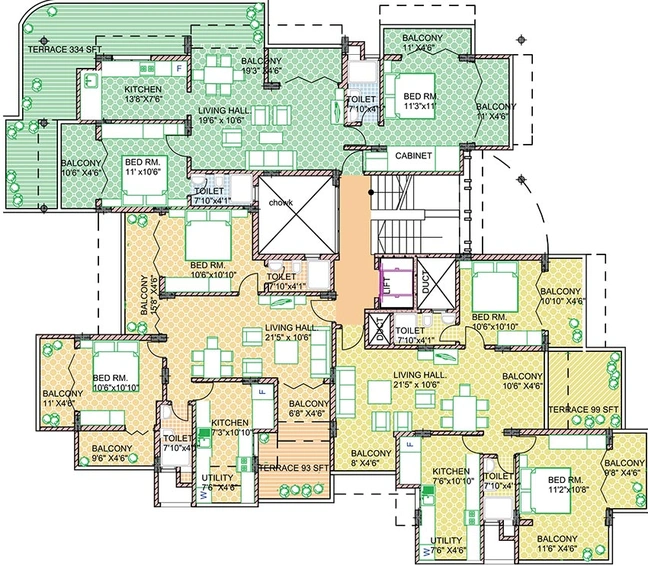Floor Plan of Magic Marvel in Mapusa, Goa - Image 160932