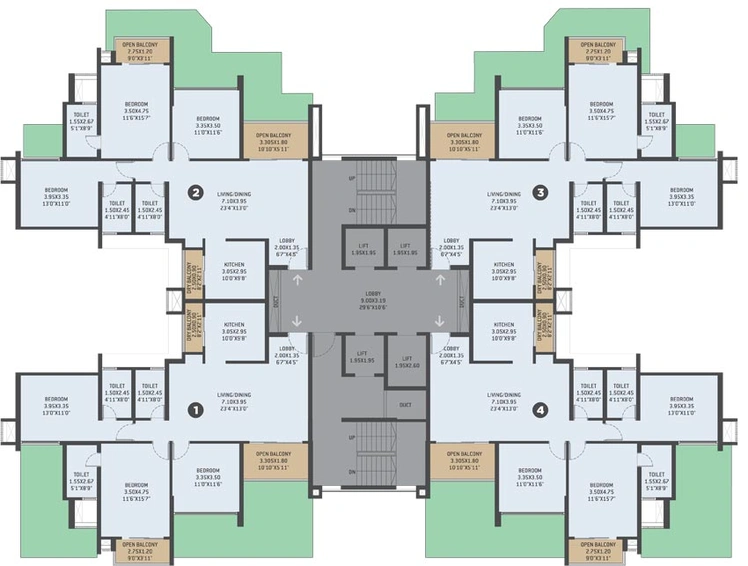 Floor Plan of VTP Altair in Kharadi, Pune - Image 105330