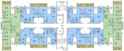 Floor Plan of VTP Bhagyasthan in Talegaon, Pune - Image 105336