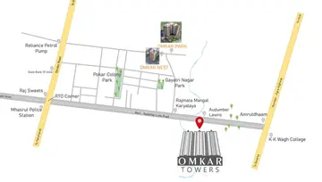 Location of Omkar Towers - Image 194437
