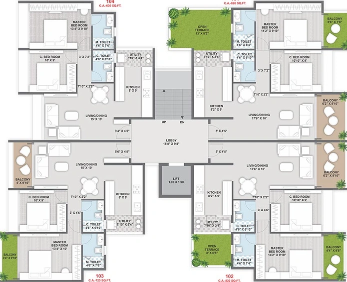 Floor Plan of Aditya Sir Visvesavaraya in Rajiv Nagar, Nashik - Image 194623