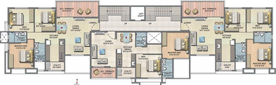 Floor Plan of Thakker Empire Belleza in Gangapur Road, Nashik - Image 165019