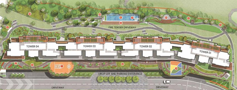 Master Plan of Shapoorji Golfland Vanaha in Bavdhan, Pune - Image 105385