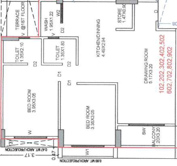 2 BHK Flat in AB Ananta Happinest in Sector 26, Gandhinagar - Image 705284