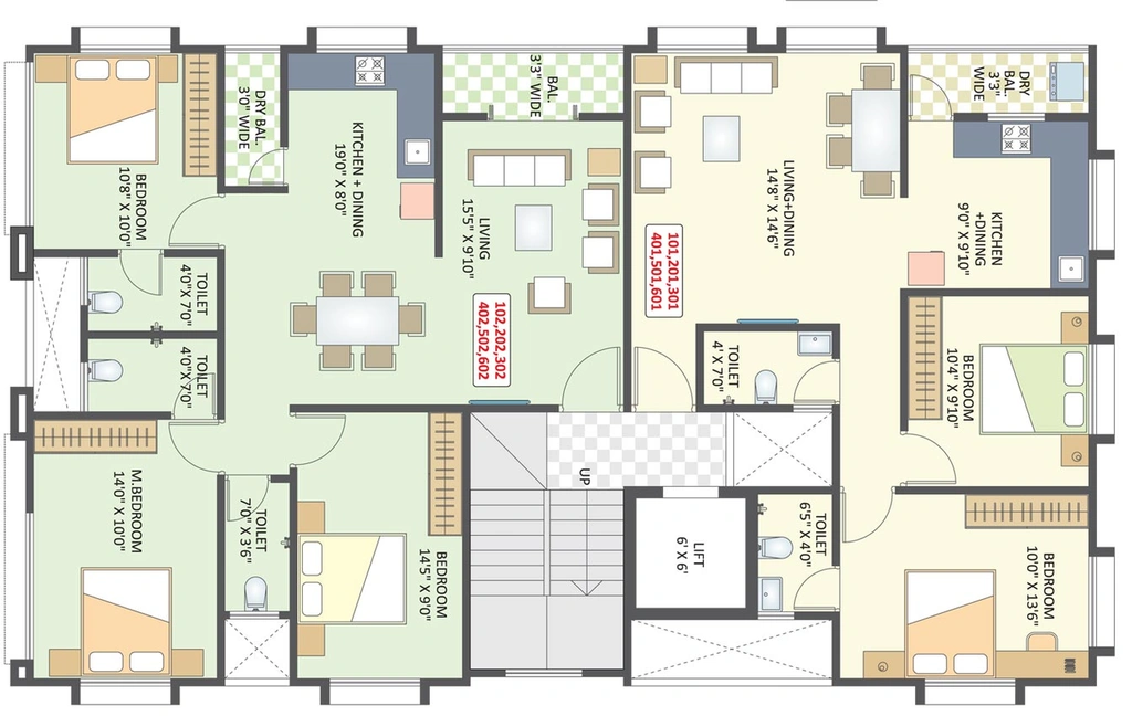 Floor Plan of Jay Ganesh Bliss in Nigdi, Pune - Image 105071