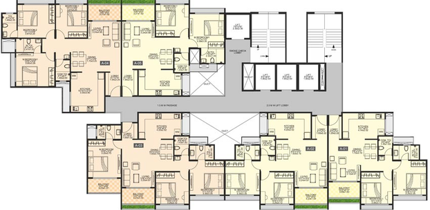 Floor Plan of Jhamtani Ace Atmosphere in Ravet, Pune - Image 105523