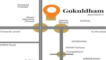 Location of K Gokuldham Residency - Image 105133