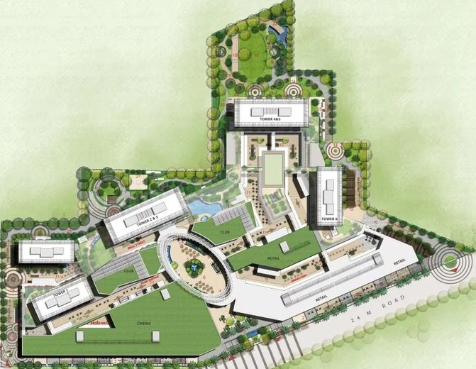 Master Plan of M3M Heights in Sector 65, Gurgaon - Image 187812
