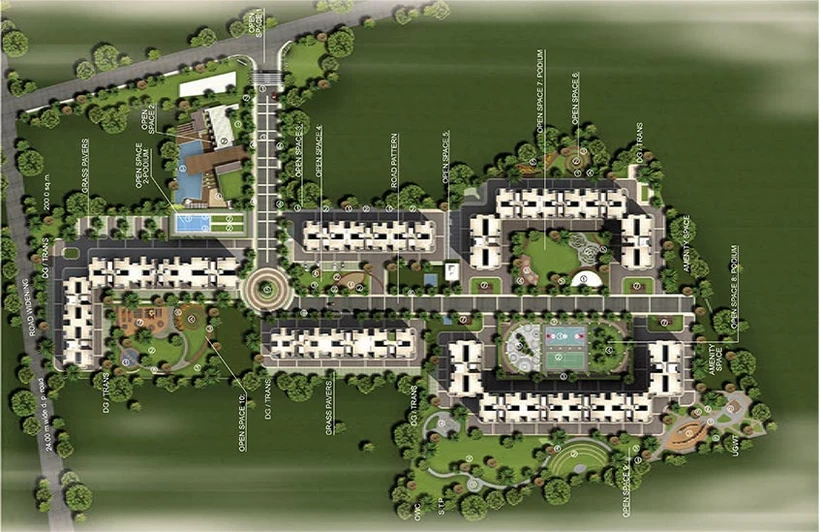 Master Plan of Parksyde Residences in Indira Nagar, Nashik - Image 162400