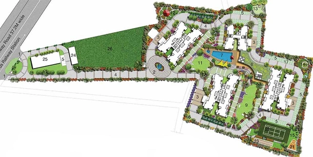 Master Plan of Godrej Habitat in Sector 3, Gurgaon - Image 187514