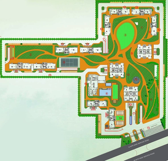 Master Plan of SS The Leaf in Sector 85, Gurgaon - Image 189097