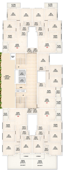 Floor Plan of SR Chandramouli Apartment in Govind Nagar, Nashik - Image 161689