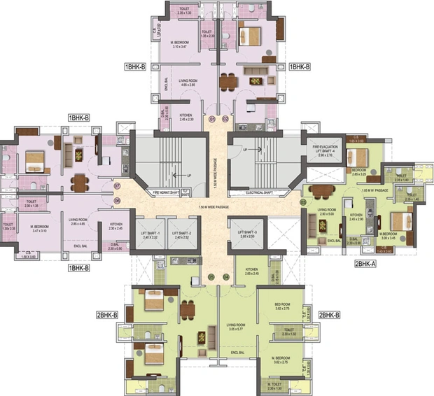 Floor Plan of Puraniks City Reserva in Ghodbunder Road, Thane - Image 21064