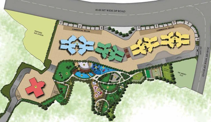 Master Plan of Puraniks City Reserva in Ghodbunder Road, Thane - Image 21065