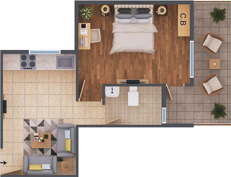 1 BHK Flat in ROF Amaltas in Sector 92, Gurgaon - Image 822511