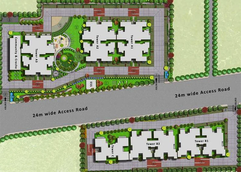 Master Plan of MRG The Meridian in Sector 89, Gurgaon - Image 187984