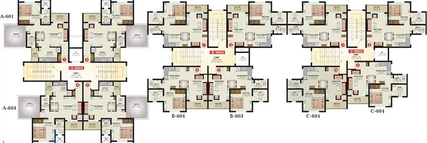 Floor Plan of Avni Sparsh in Pathardi Phata, Nashik - Image 161617