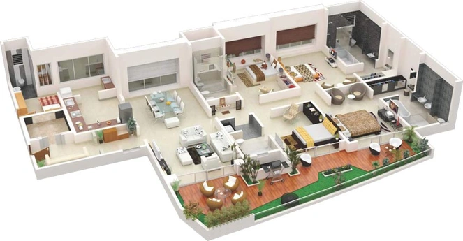 5 BHK Flat in GM Kenjale Emirus in Baner, Pune - Image 706620