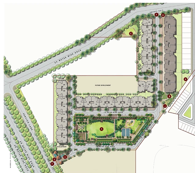 Master Plan of Emaar MGF Marbella in Sector 66, Gurgaon - Image 189306