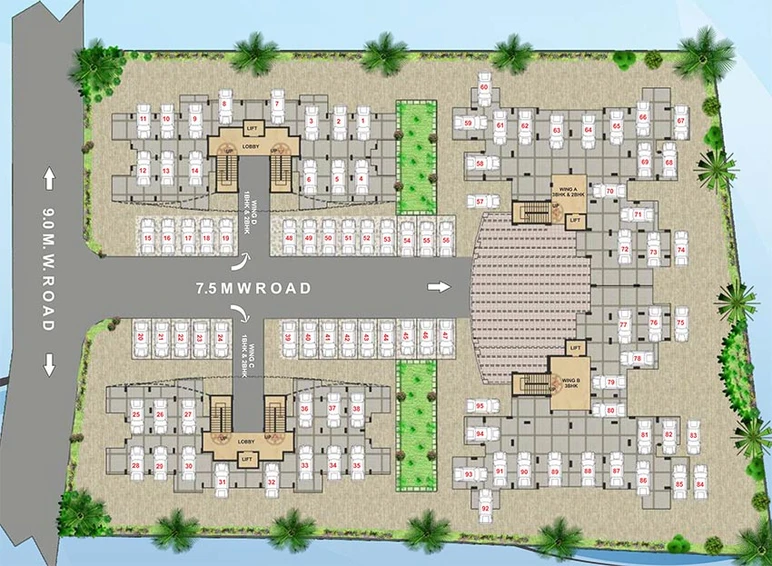 Master Plan of Suyojit Lawns Phase 3 in Mahatma Nagar, Nashik - Image 161302