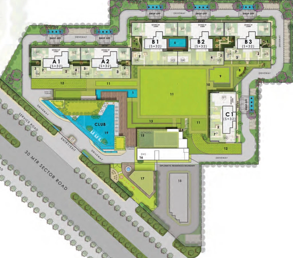 Master Plan of Puri Diplomatic Residences in Sector 111, Gurgaon - Image 188335