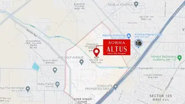 Location of Sobha Altus - Image 189671