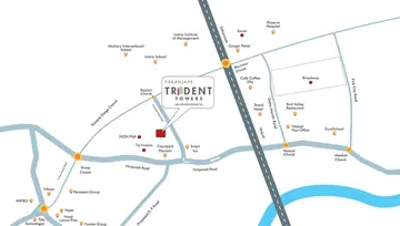 Location of Paranjape Trident Towers - Image 105445