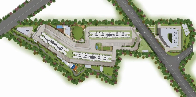 Master Plan of Paranjape Trident Towers in Wakad, Pune - Image 105446