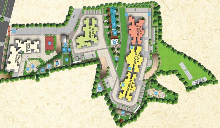 Master Plan of Puraniks Tokyo Bay in Ghodbunder Road, Thane - Image 122600