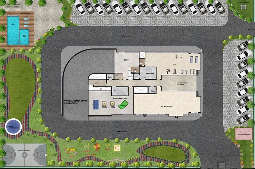 Master Plan of Ompee Tower in Manesar, Gurgaon - Image 188075