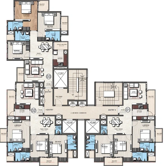 Floor Plan of SS Kiavasa in Sector 83, Gurgaon - Image 189083